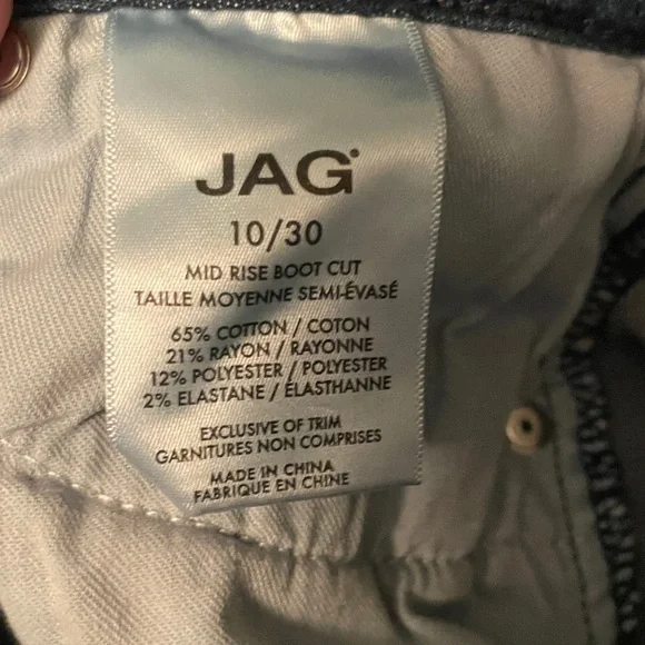 Jag Jeans Dark Blue with Pink Embroidery - Picture 5 of 5